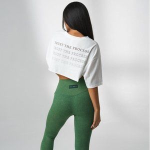 Vitality Crop Top Black T-Shirt Size L